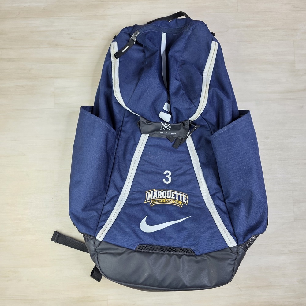 Nike Elite Quad Zip‎ Backpack Marquette Women's Basketball Team Player Issued